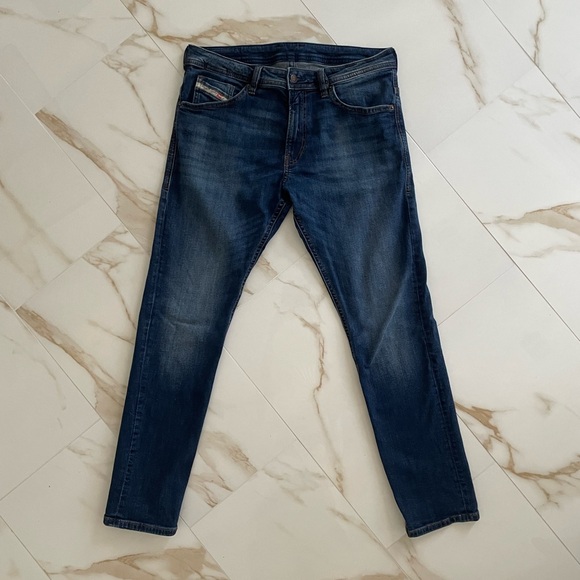 Men's Diesel Industry Thommer Dark Blue Denim Jeans W34 - Picture 1 of 9